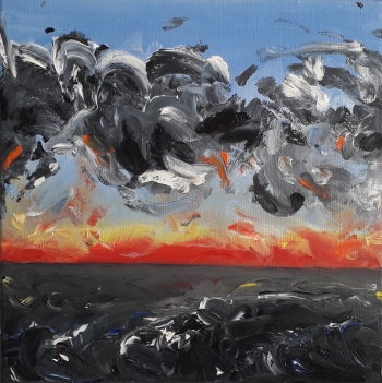Zonsondergang (blauw)