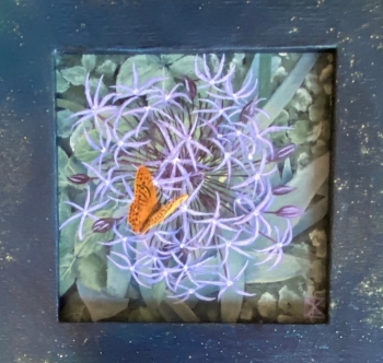 Allium met vlindertje