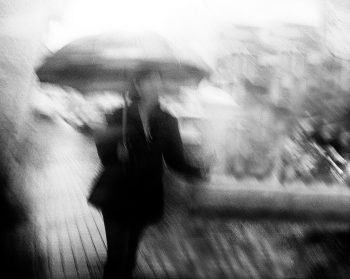 Woman with umbrella