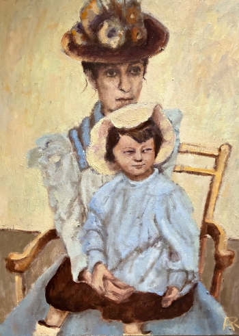 Moeder met kind 1890