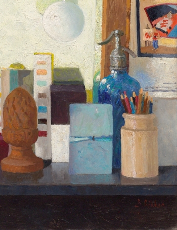 Atelier met lege spiegel