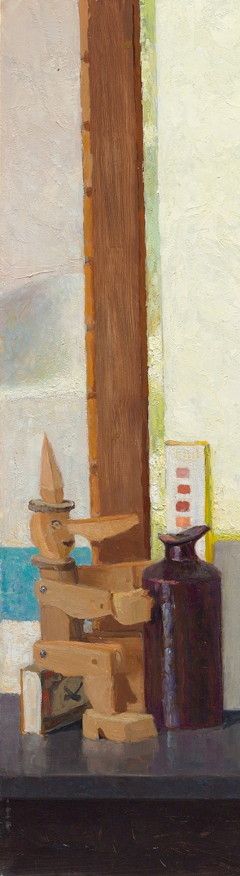 Atelier met lege spiegel