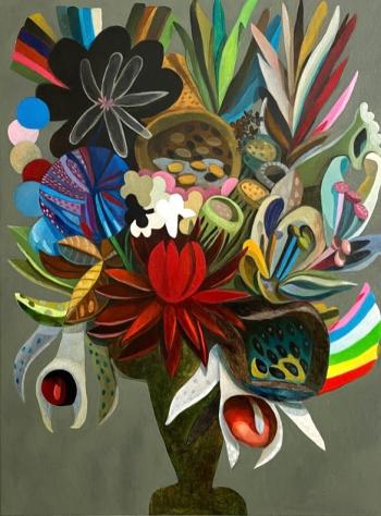 Bloemen grijs