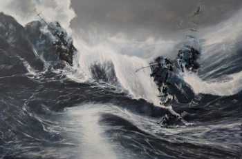 In de storm
