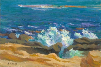 Branding aan de kust bij Xábia