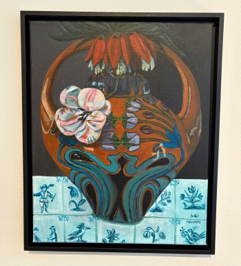 Rozenburg vaas 1898 met bloemen