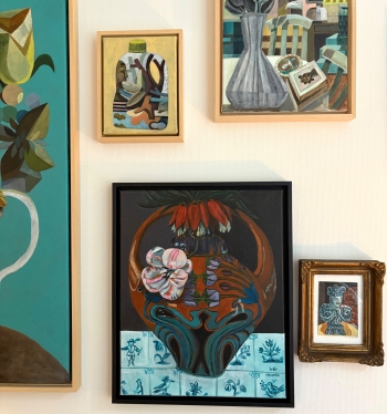 Rozenburg vaas 1898 met bloemen