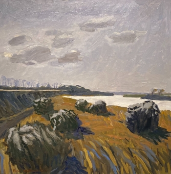 IJssel bij Veessen in ochtendlicht