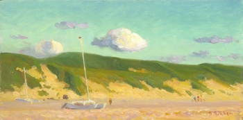 Strand Bakkum, einde middag