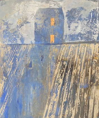 Blaue Stunde am Acker