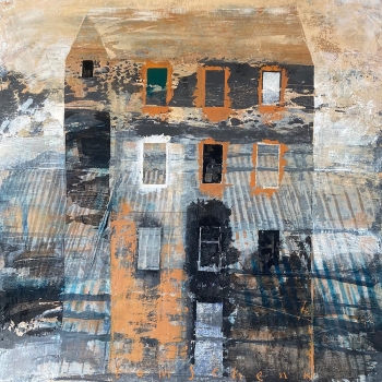 Vanuit een rijdende trein door Vlaanderen