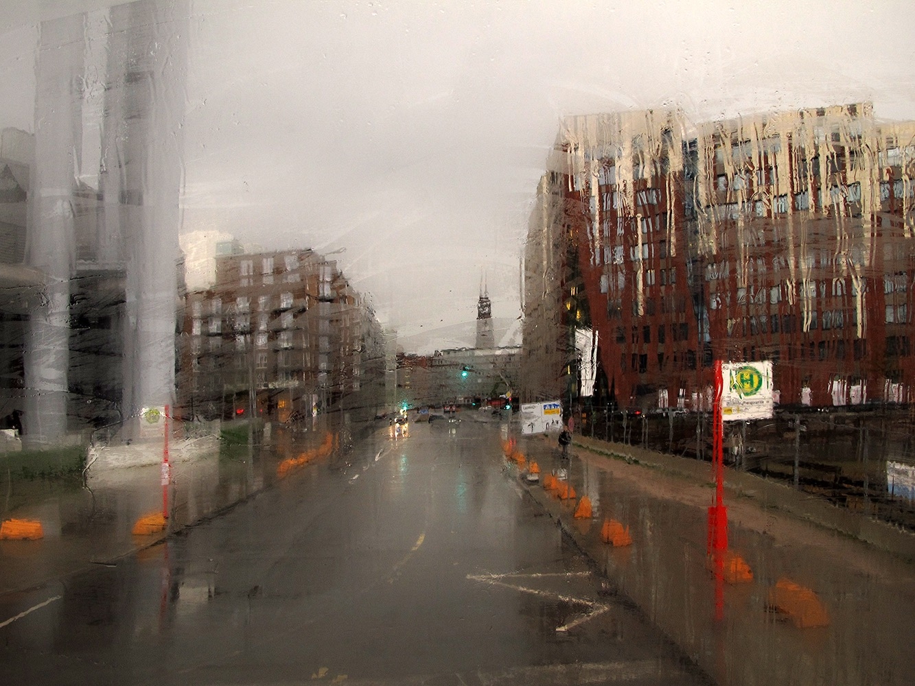 Hamburg, stad in de regen 4