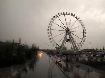 Hamburg, stad in de regen 5